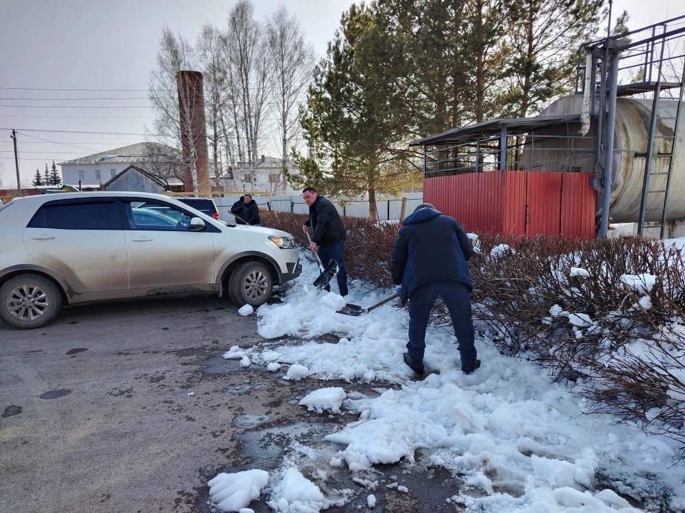Сотрудники ООО «Коммунальное хозяйство» вышли на субботник