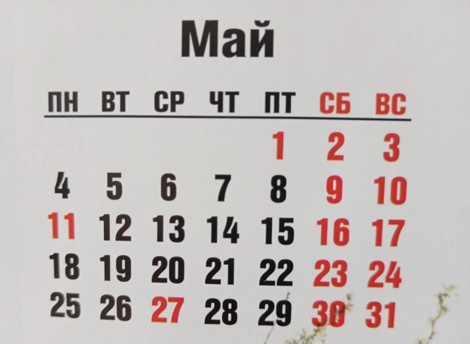 Майские праздники в 2026 году будут самыми короткими за восемь лет