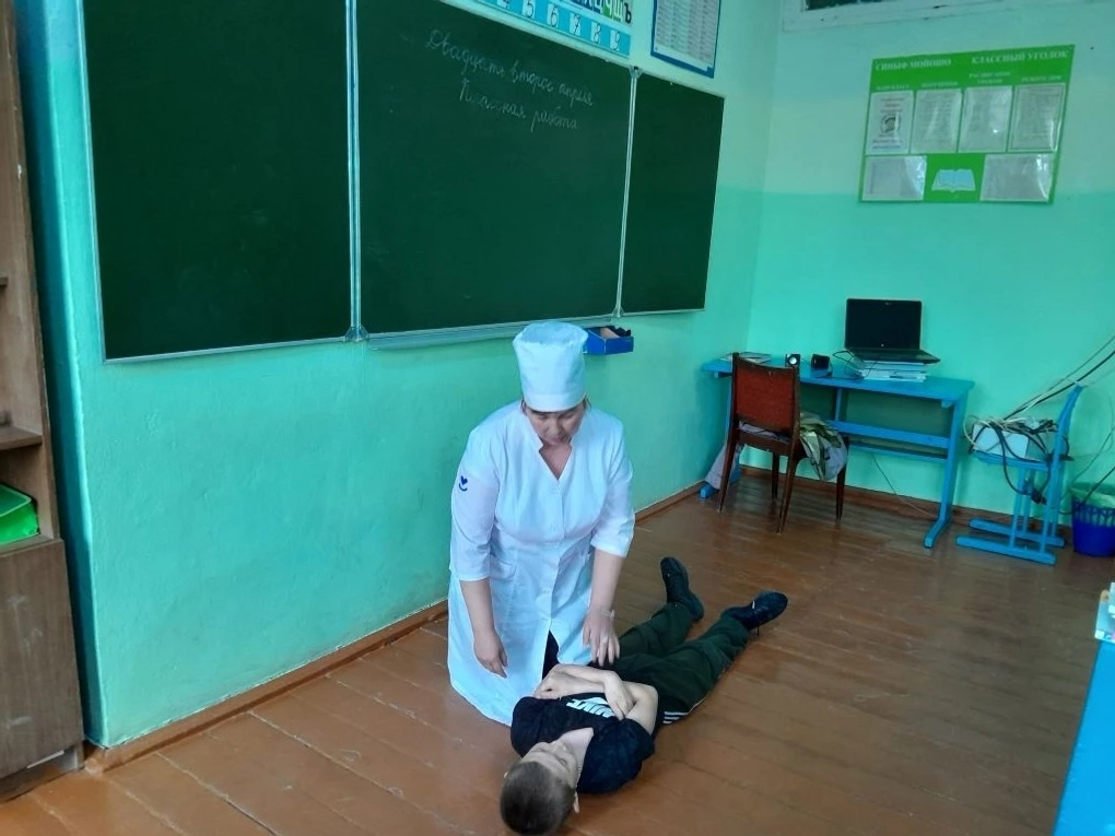 В школе села Сейтяково прошла встреча по оказанию первой помощи