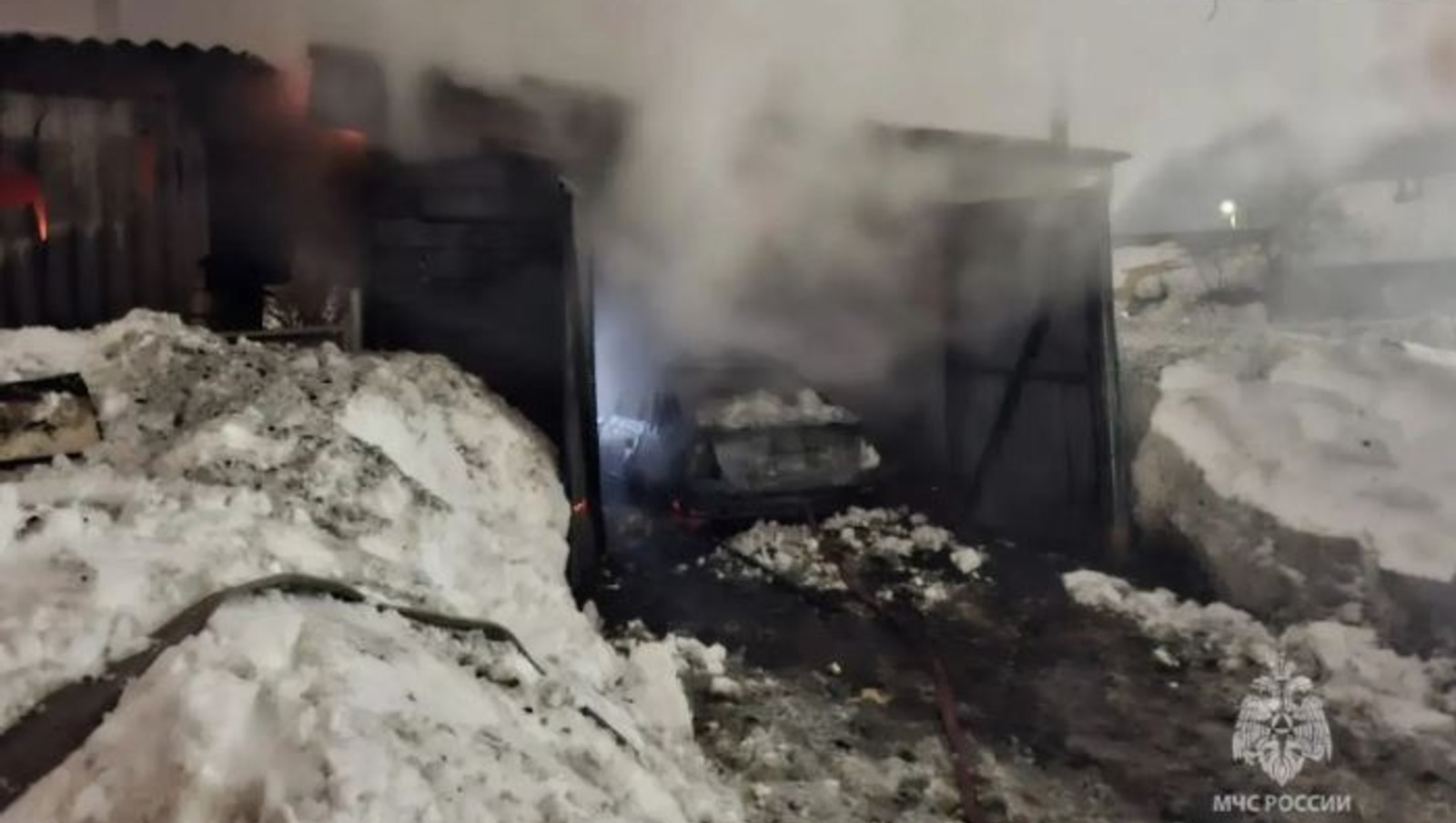 В Янауле в сгоревшем гараже обнаружено тело мужчины