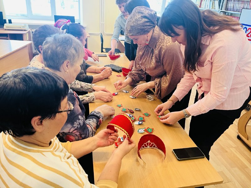 Үзәк район китапханәсендә этно-остаханә оештырылды