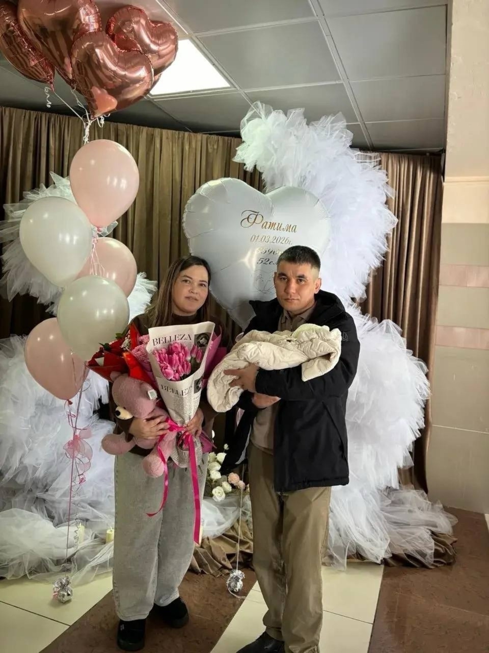 В семье Билаловых из Башкирии родился пятый ребёнок